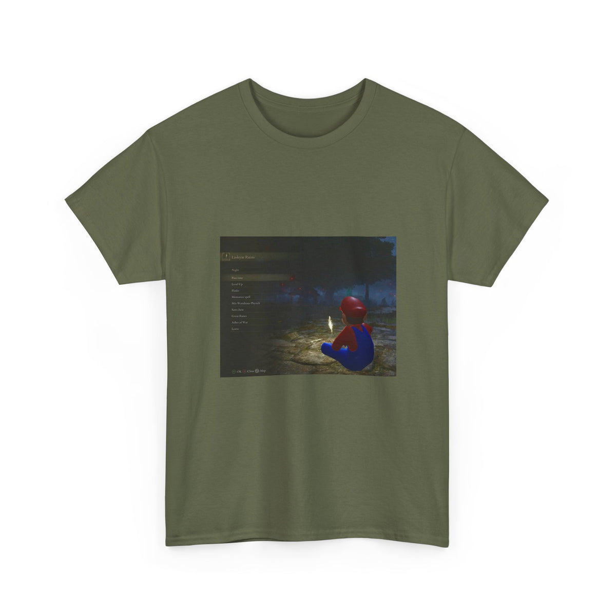 Mario Meditating In Laskyar Ruins Tee