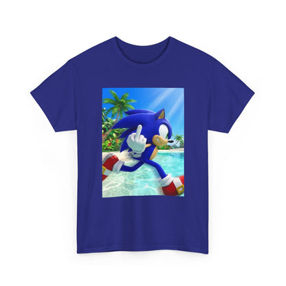 Sonic Flipping Off In Paradise Tee