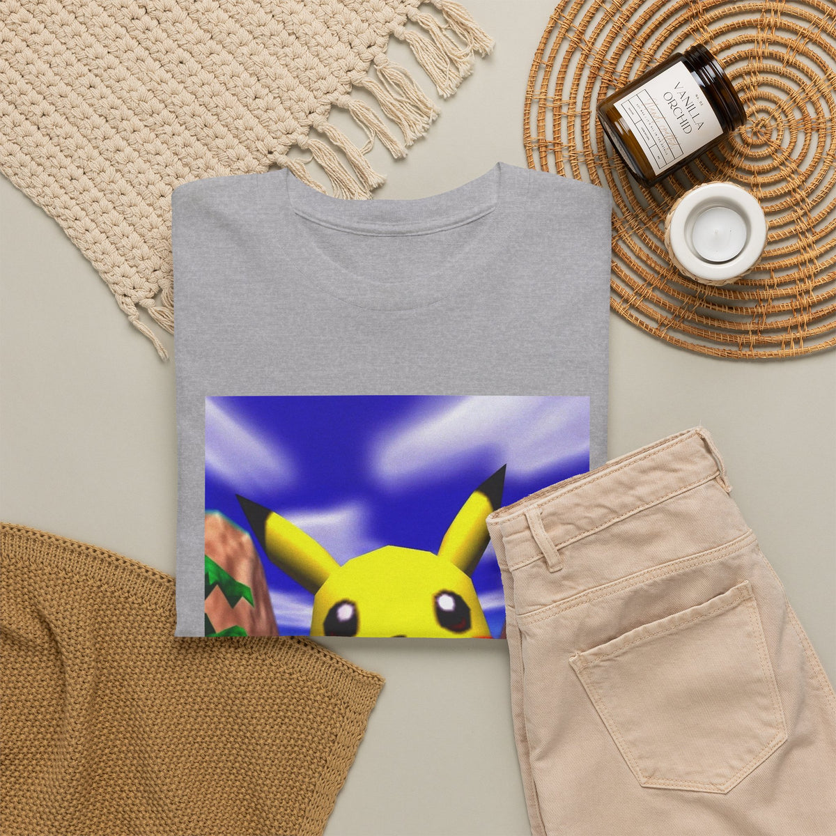 Pikachu Giving The Finger On An N64 Island