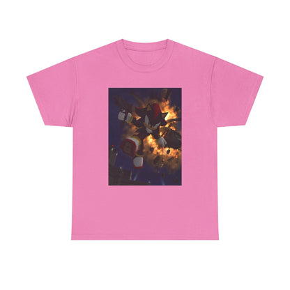 Shadow The Hedgehog With Uzi Amidst Explosion Tee