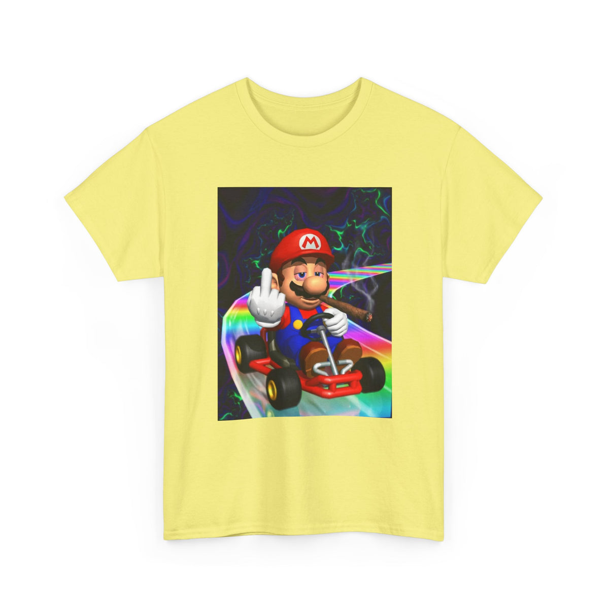 High Mario Karting On Rainbow Road