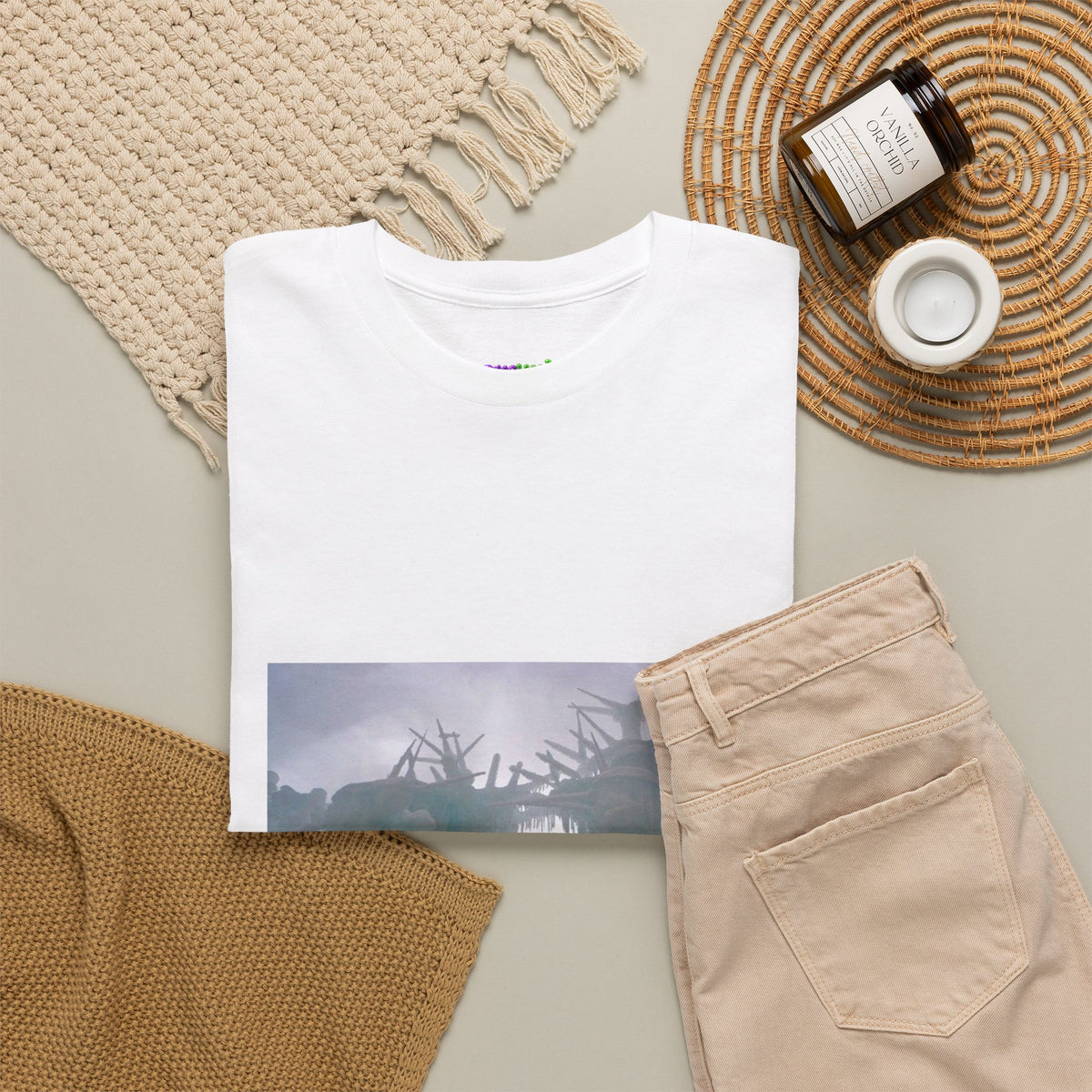 Leaf Whisper Canvas Graphic Tee