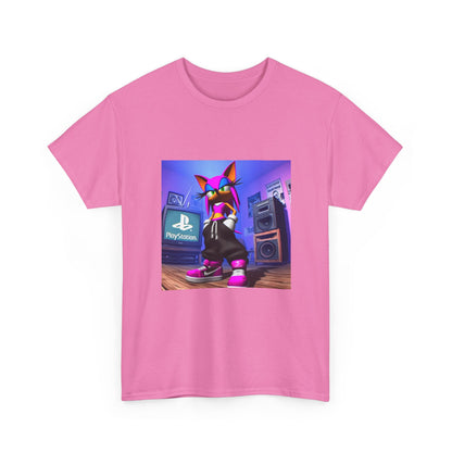 Pink Sonic-Style Character In Y2K Drip
