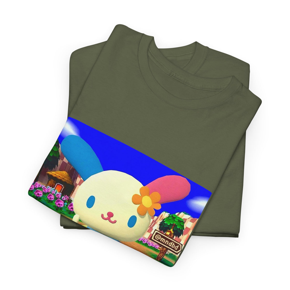 Cute Bunny Giving The Finger Tee