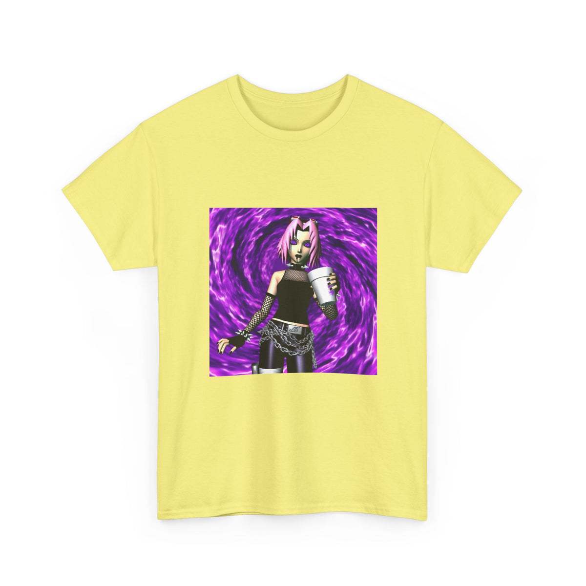 Goth Sakura With Purple Drank Tee