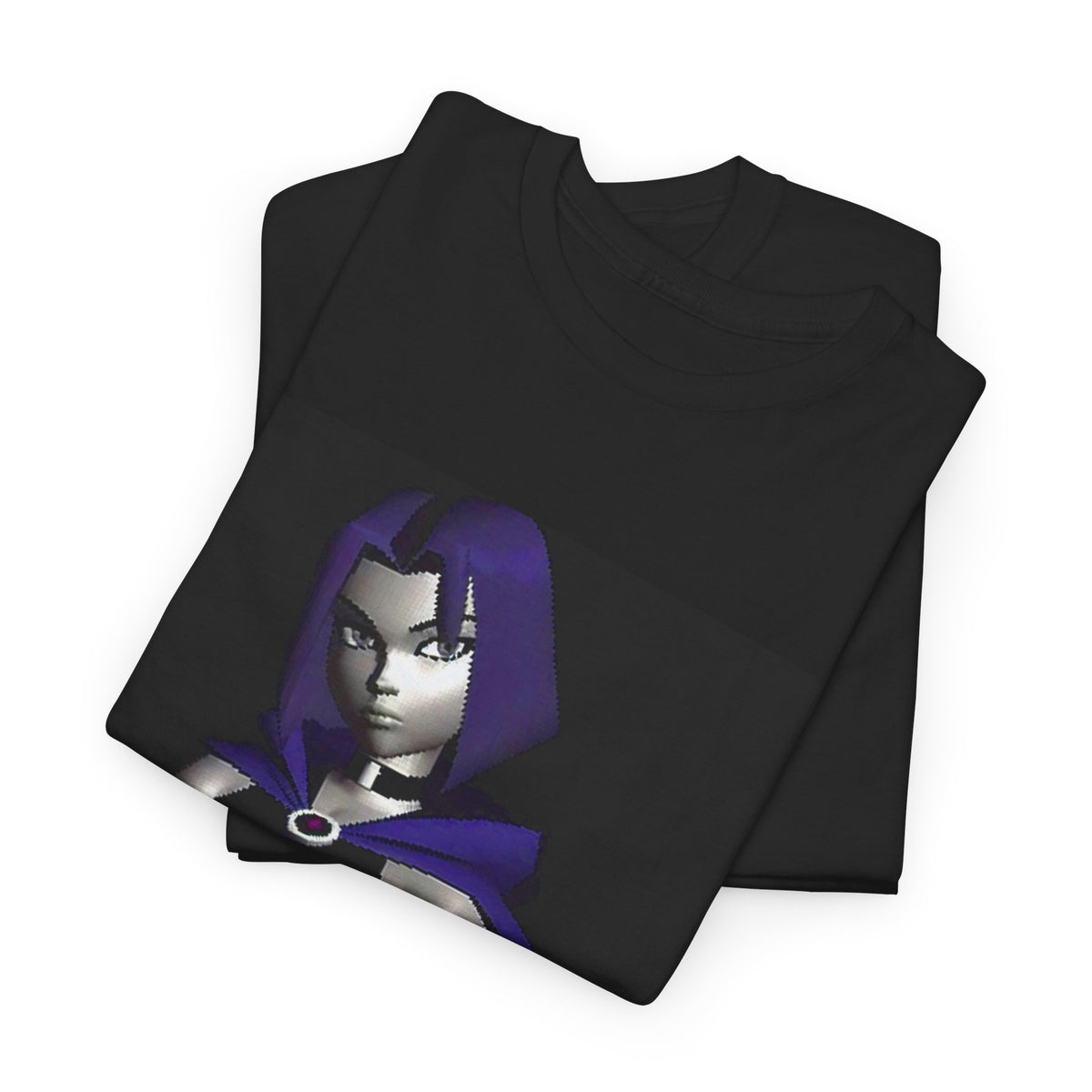 Pixelated Raven Standing Arms Crossed Tee