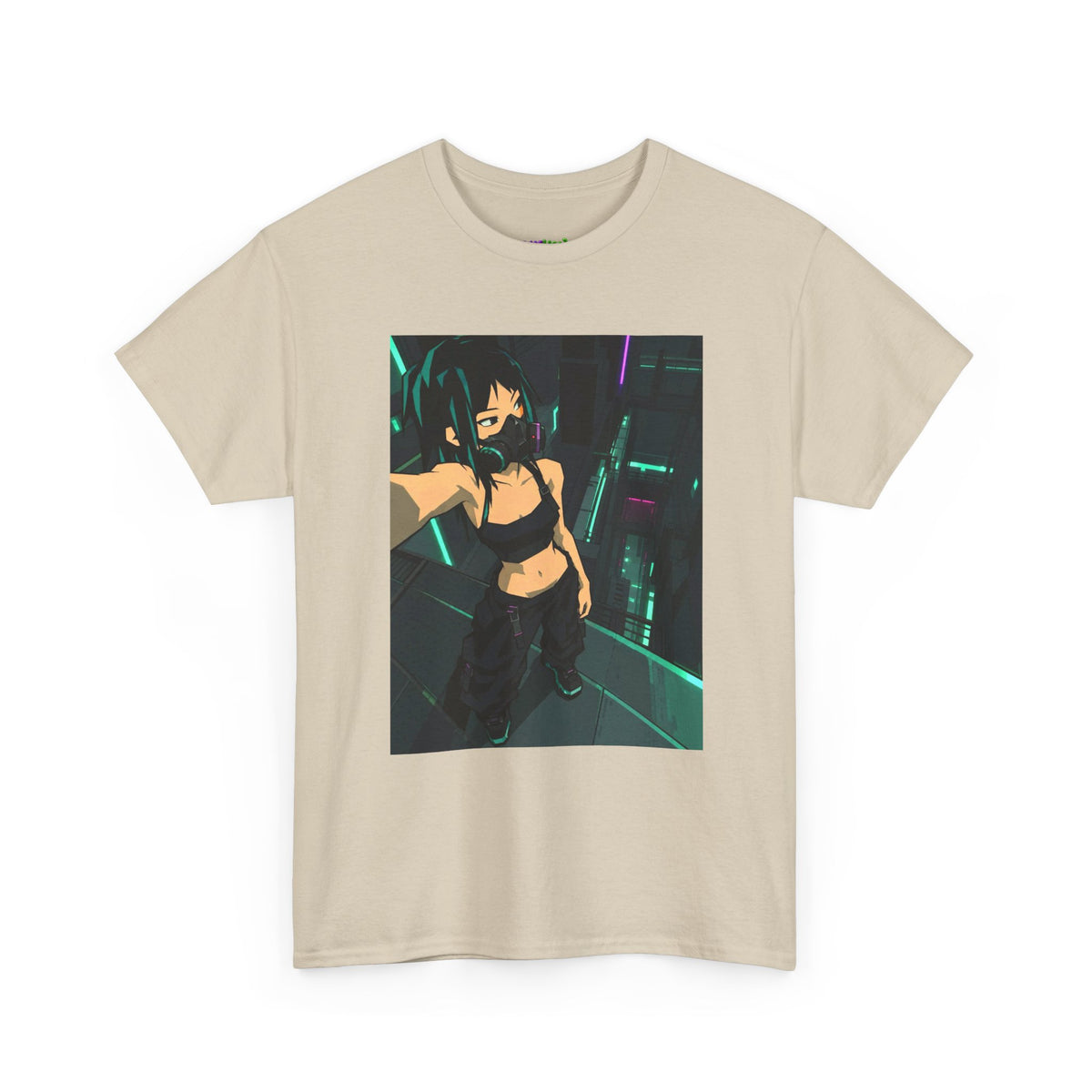 Green Horizon Blur Graphic Tee