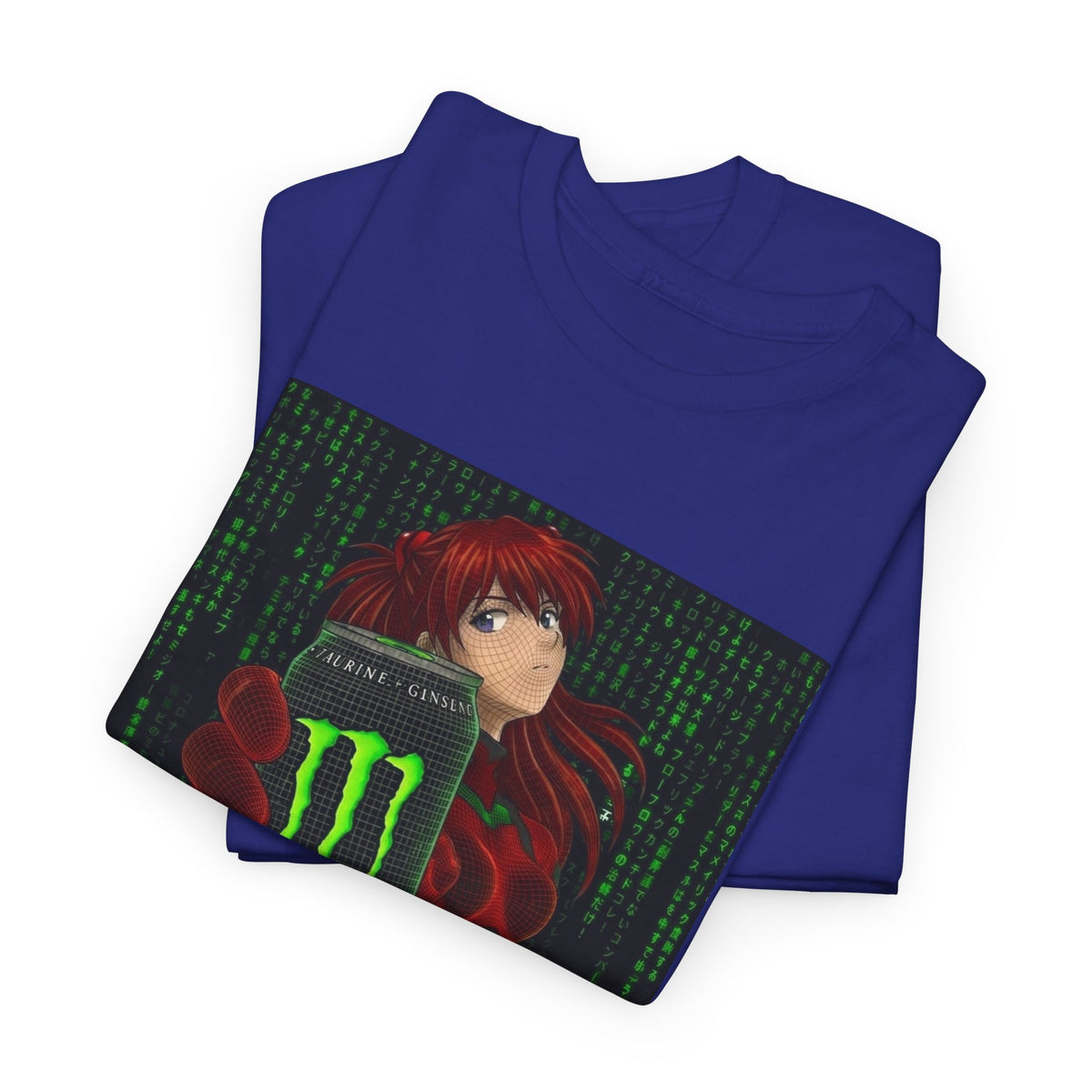 Asuka Wireframe Holding Monster Can