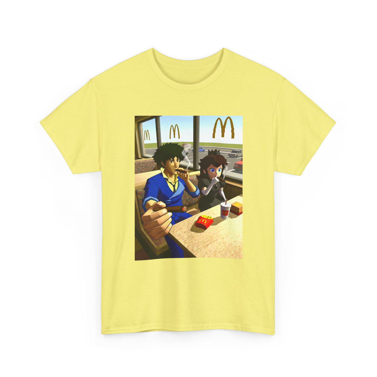 Spike Spiegel And Bowser Jr. Smoking Tee