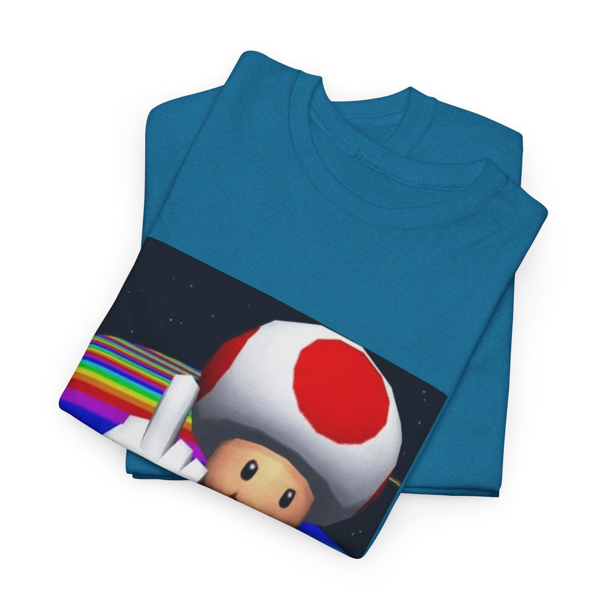 Toad Flipping The Bird On Rainbow Road Tee