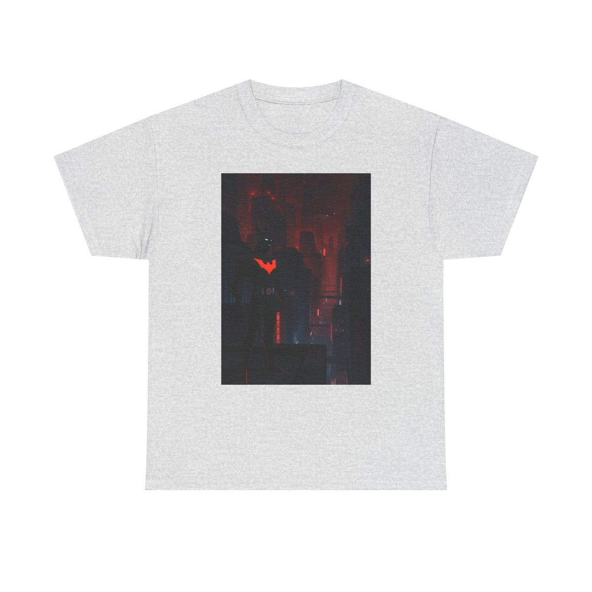 Cyberpunk Bat Hero In Neon City Tee
