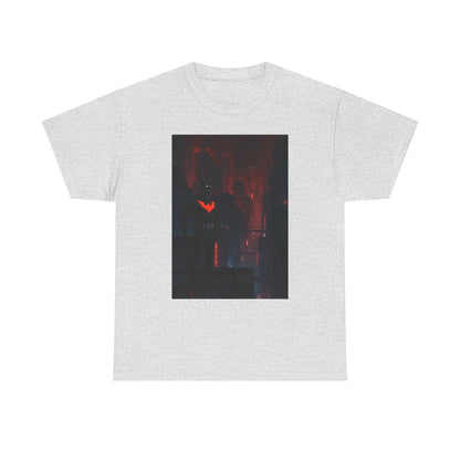 Cyberpunk Bat Hero In Neon City Tee