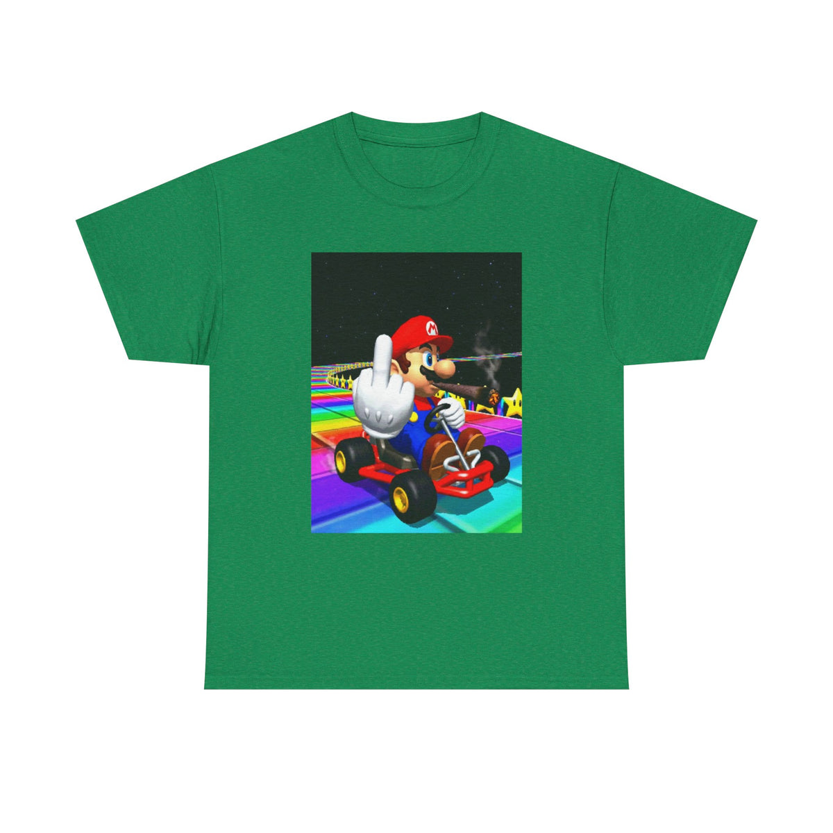 Mario Kart Smoking Blunt Middle Finger