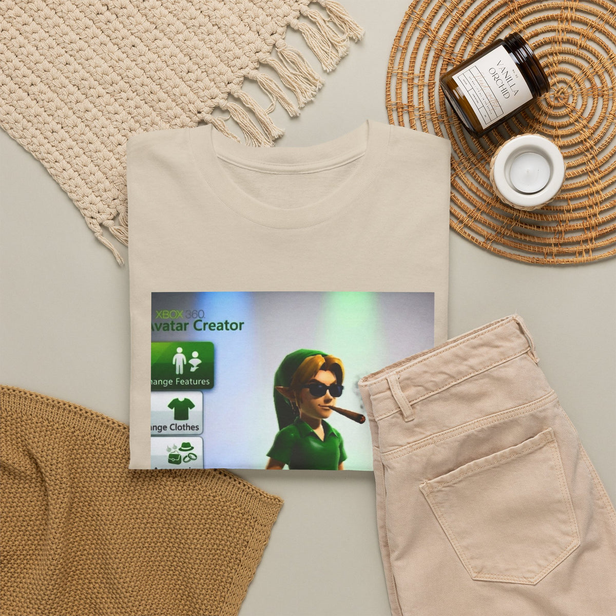 Xbox Avatar Link Smoking Blunt Tee