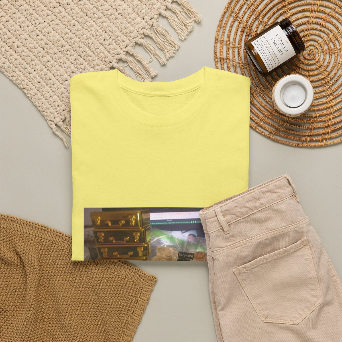 Gold Briefcase Stash Tee