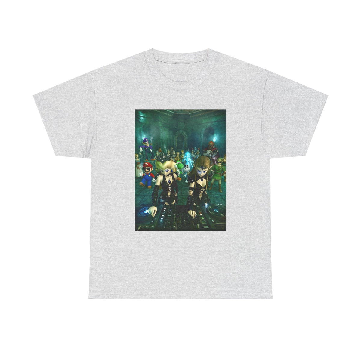 Dark Zelda DJs Gaming Party Tee