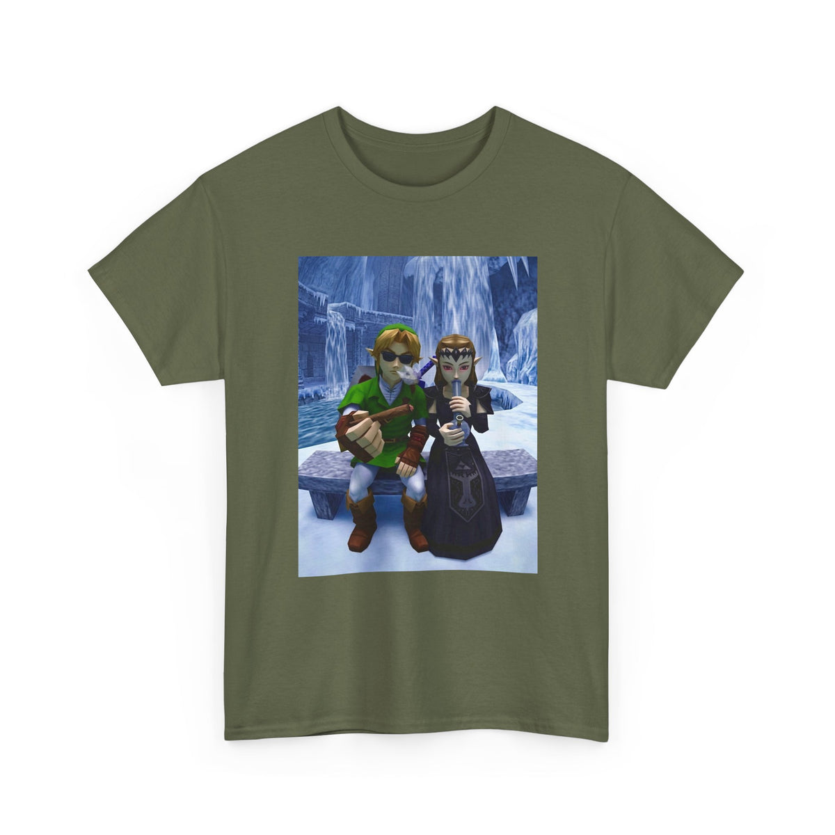 Link And Zelda Chilling In Ice Palace