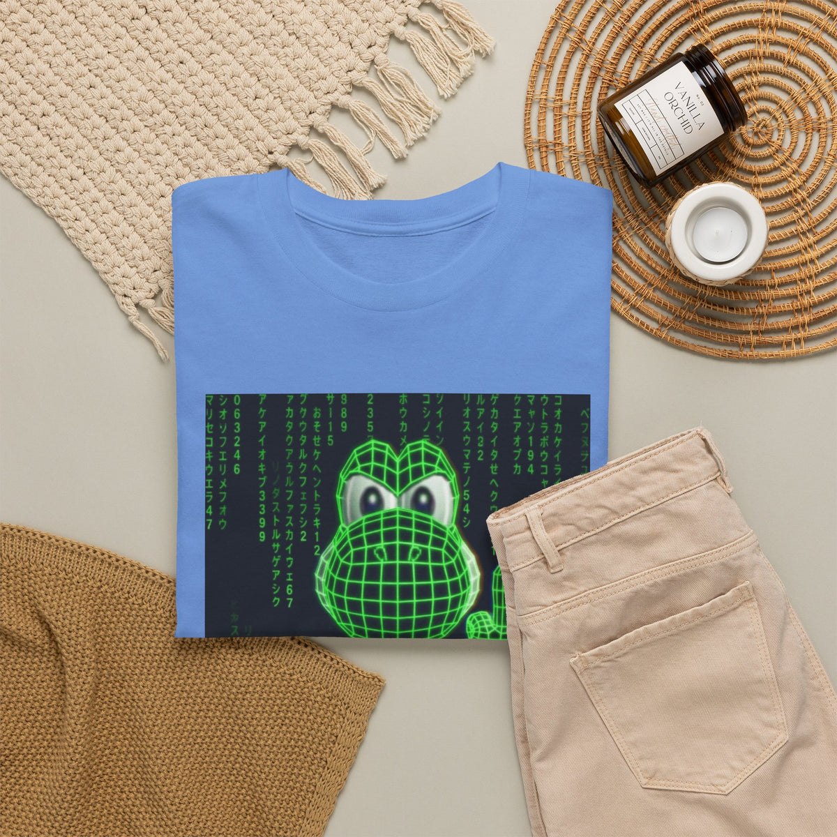 Matrix Yoshi Flipping The Bird Tee