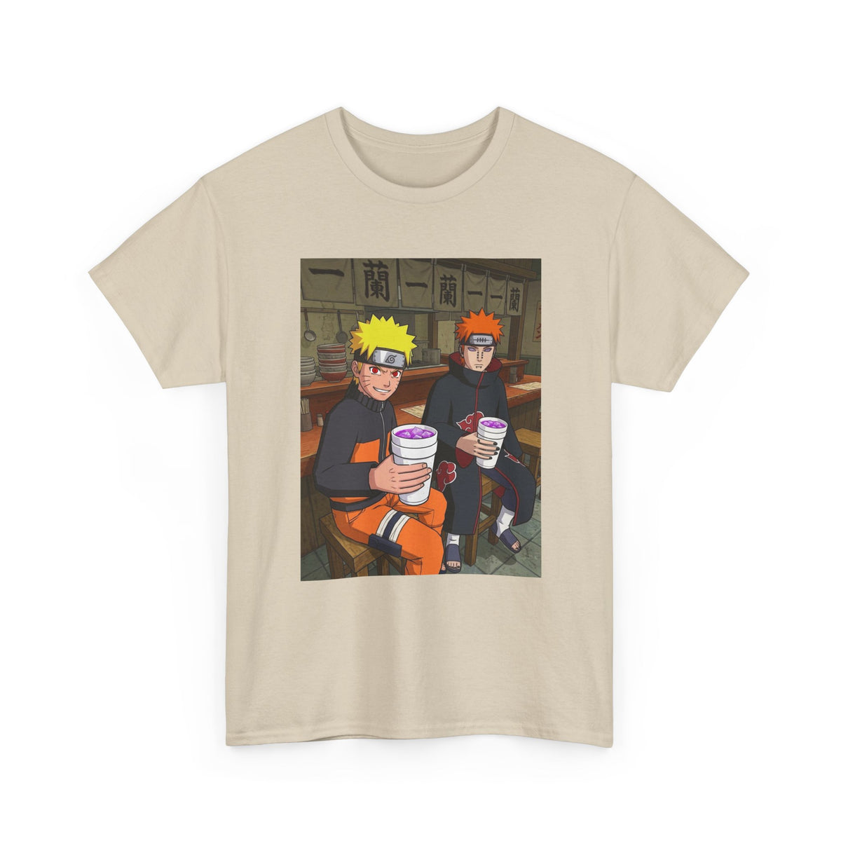 Naruto And Pain Sipping Lean Tee