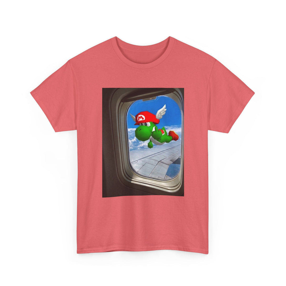 Yoshi Giving The Finger Airplane View Tee