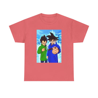 Goku and Vegeta Chilling, Smoking Blunts Tee