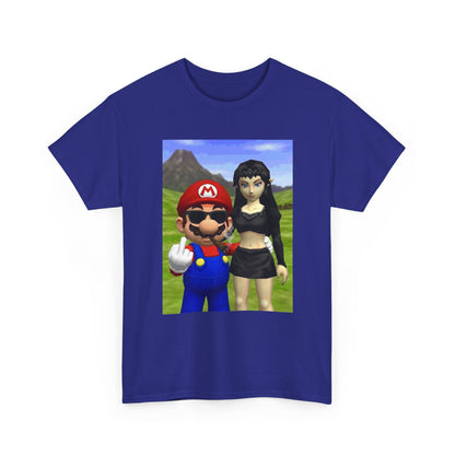 Edgy Mario & Malon Flipping Off Tee
