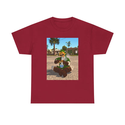 Stoner Link Taking A Bong Hit Tee