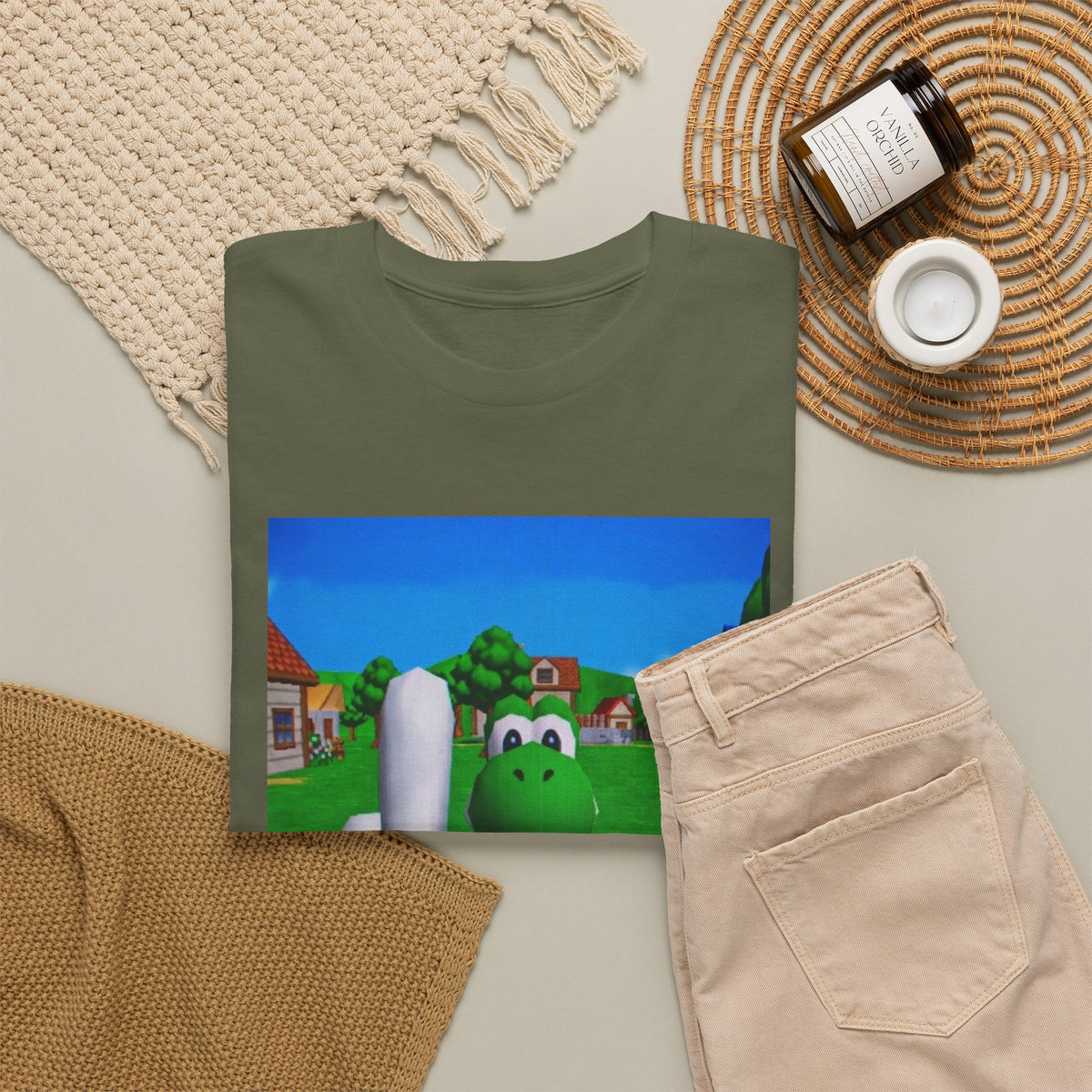 Yoshi Giving The Finger Tee (Design 2)
