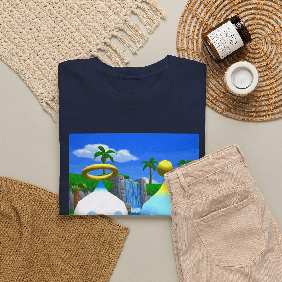 Chao Flipping Off In Paradise Tee