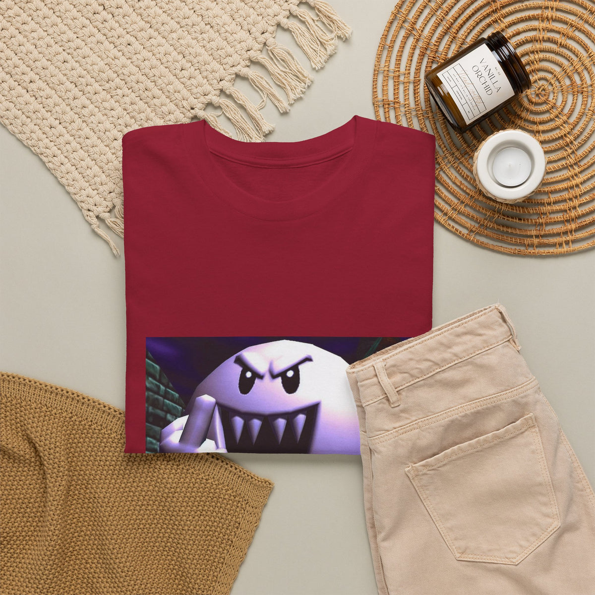 Aggressive Boo Flipping The Bird Tee