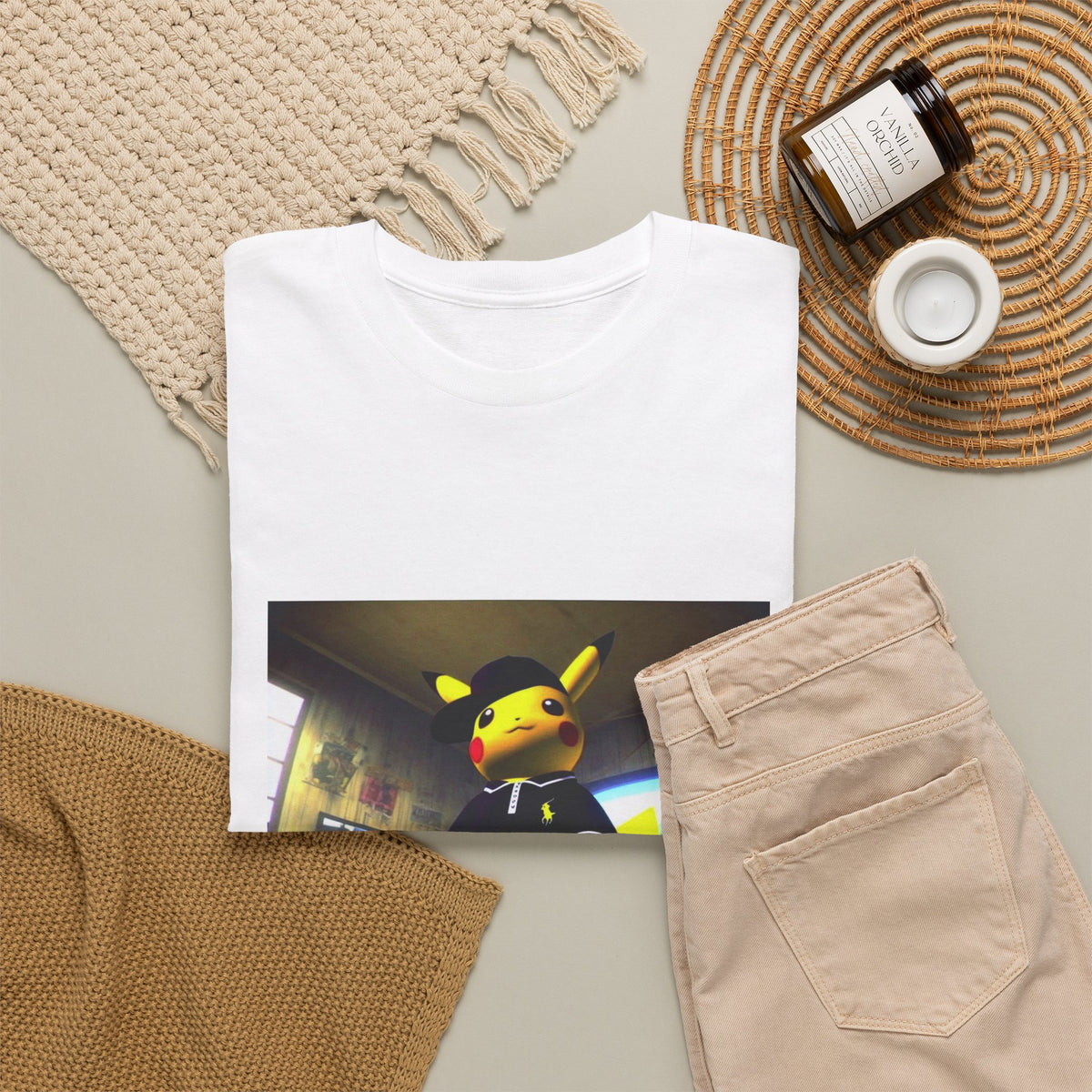 Pikachu Dressed In Streetwear Swag Tee
