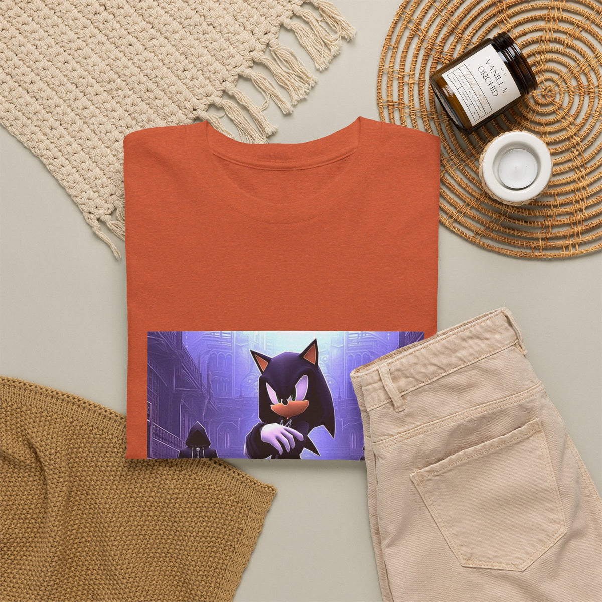 Dripped Abstract Design Tee