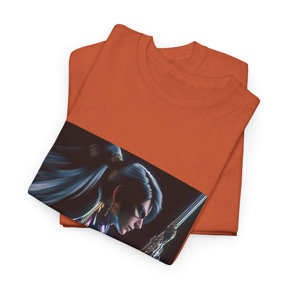 Chrome Huntress With Illuminated Weapon Tee