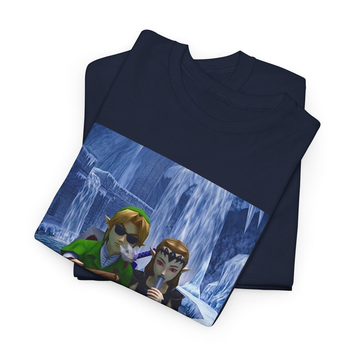 Link And Zelda Chilling In Ice Palace
