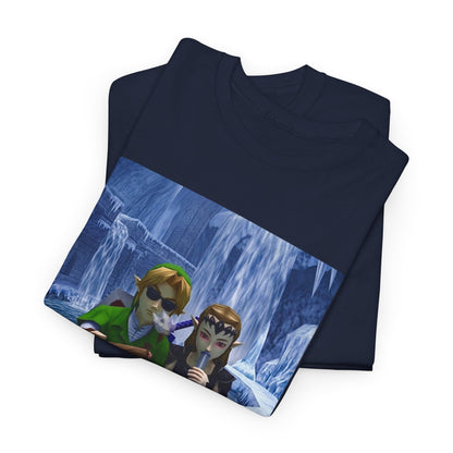 Link And Zelda Chilling In Ice Palace