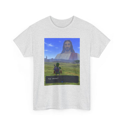Link Meets Jesus, The Ultimate Question Tee