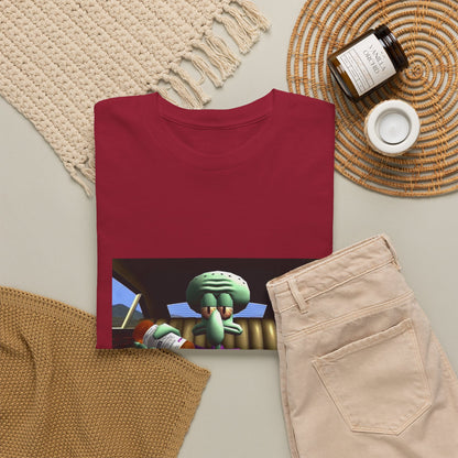 Squidward Pouring Lean In Car Tee