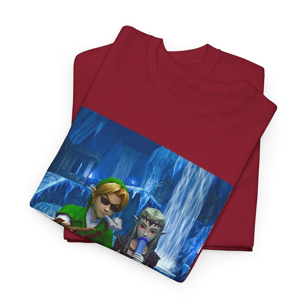Stoner Link and Zelda Chillin' in Zora's Domain
