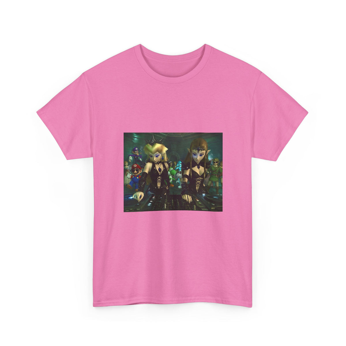 Princess Peach and Zelda DJing with Friends Tee