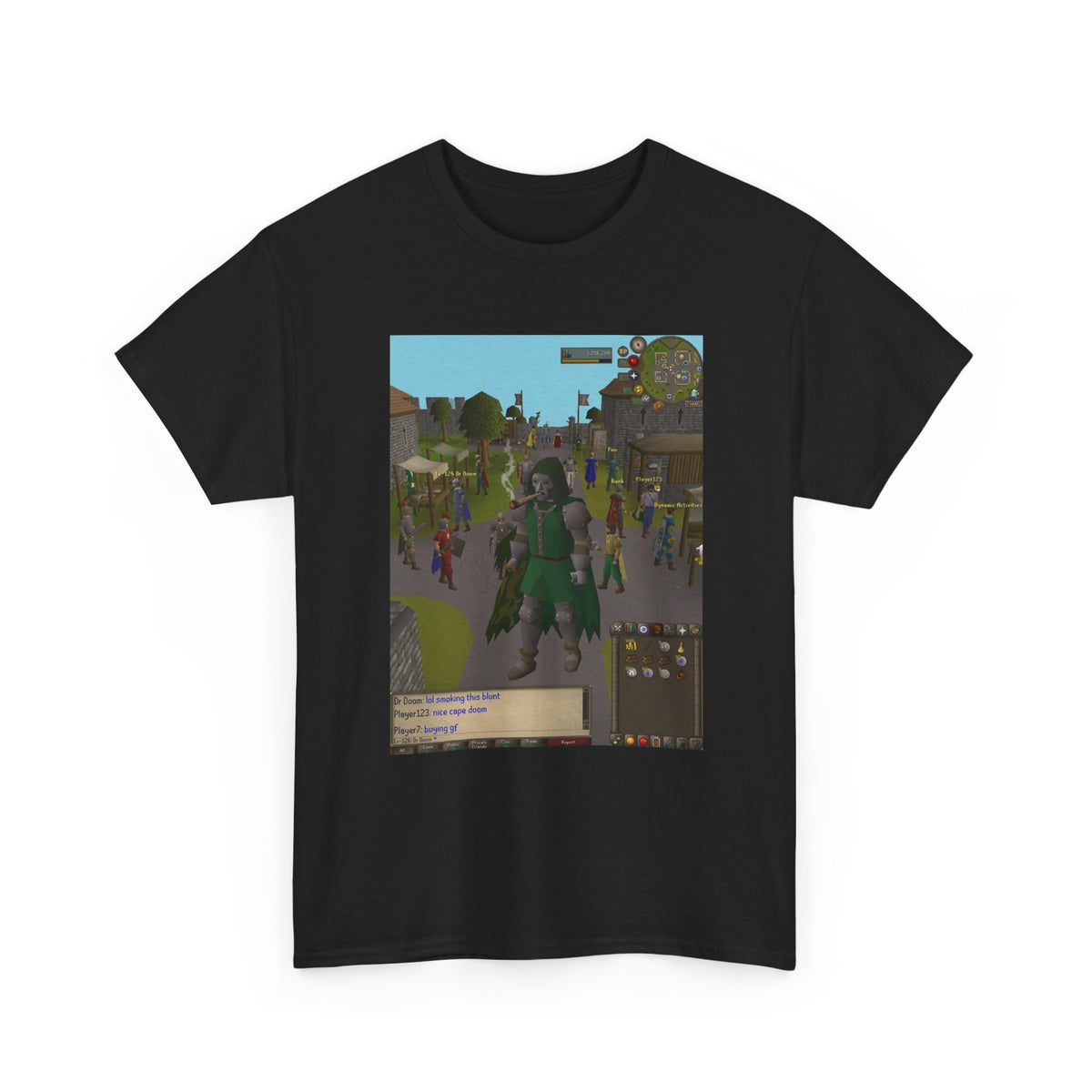 Pixelated Dr. Doom Smoking A Blunt In Gielinor