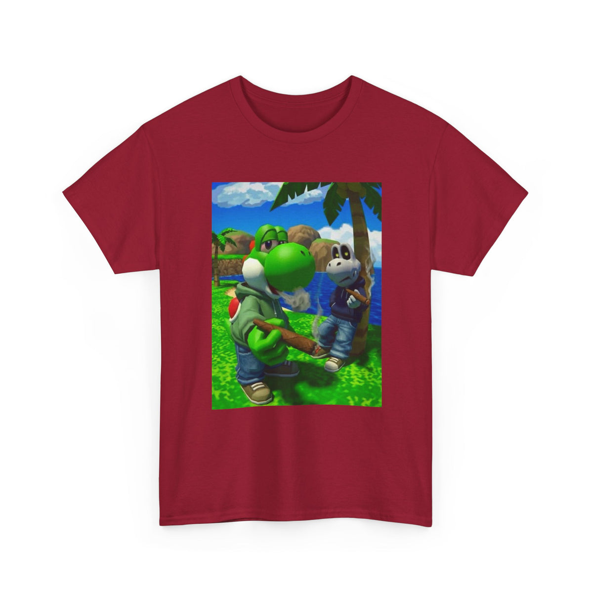 Yoshi And Dry Bones Smoking Blunts Tee