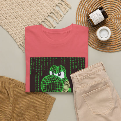 Wireframe Yoshi Flipping The Bird Tee