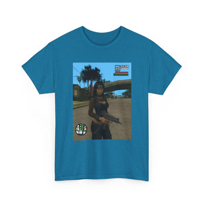 Anime Assassin Girl Holding Gun Tee