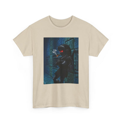 Dark Elf Smoking Blunt In Dungeon Tee