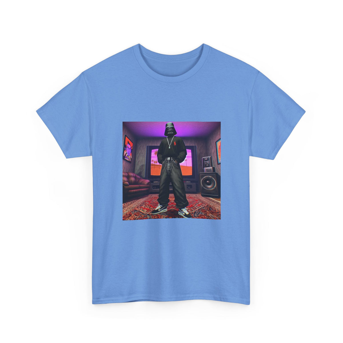 Darth Vader Posing In A Y2K Room