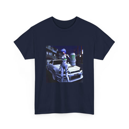 Rei Ayanami With Monster Energy Car