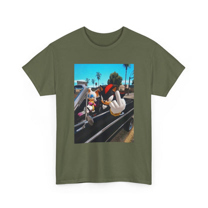 Shadow And Rouge Flipping The Bird Tee