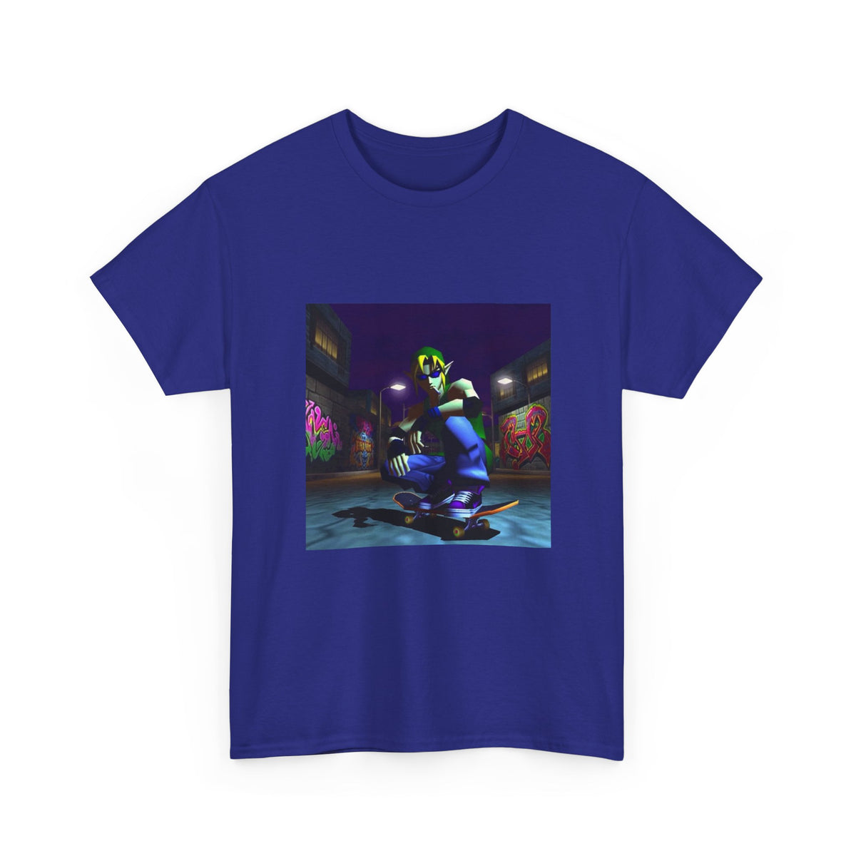 Skater Link Smoking In Neon Alley Tee