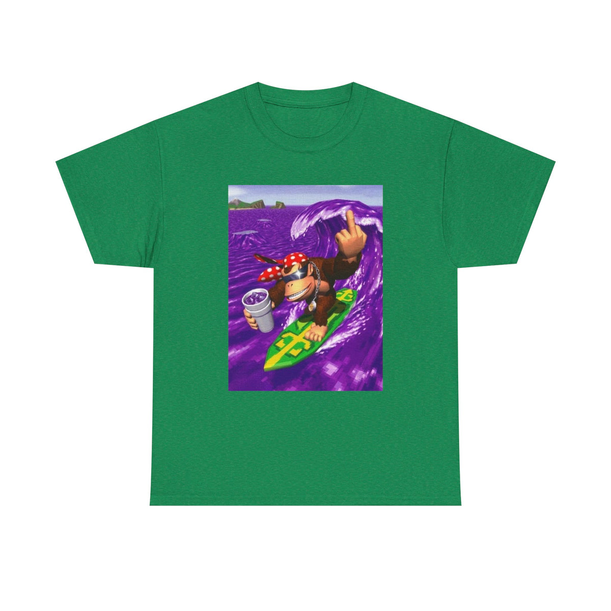 Diddy Kong Surfing Purple Wave Tee