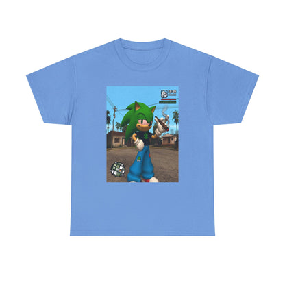 Green Hedgehog Blazin' In San Andreas Tee